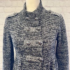 STYLE & CO. Double Breasted Military Style Cardigan Sweater